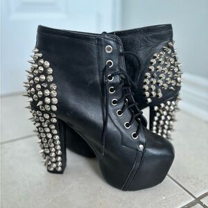 Jeffrey Campbell Spiked Lita Platforms Size 7W